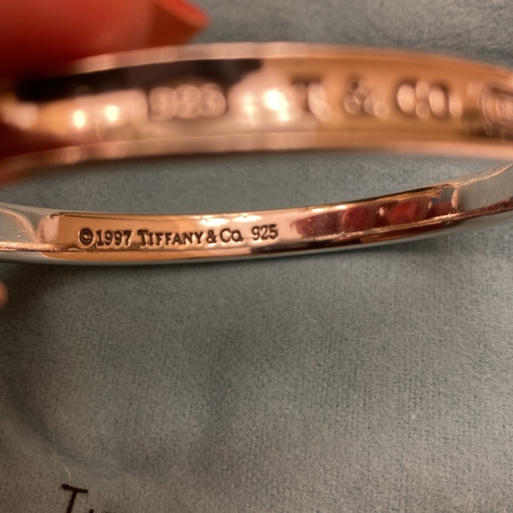 Tiffany sterling bangle bracelet - Picture 12 of 16